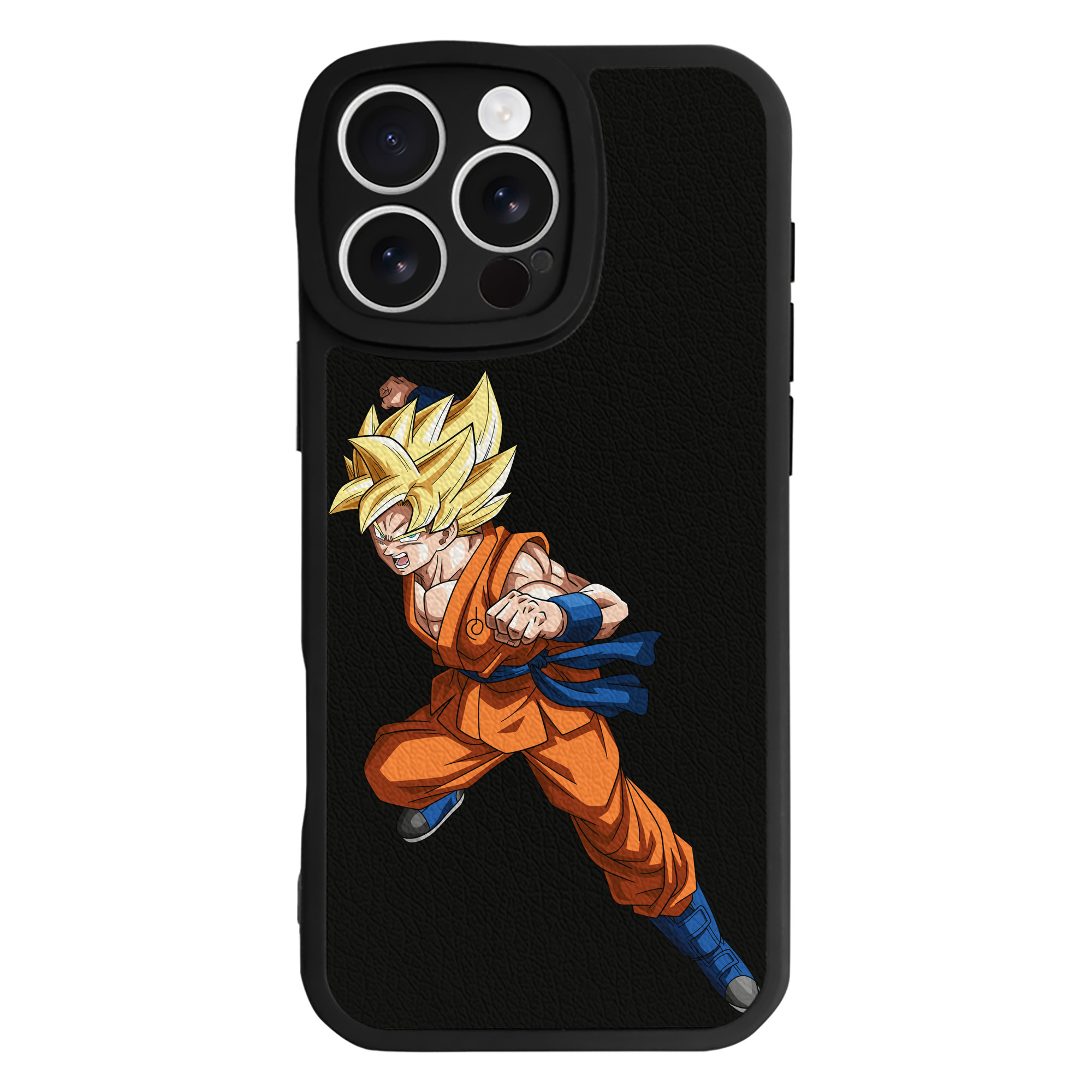 （画像用） ドラゴンボール 孫悟空（そん ごくう）Son Goku カカロット DRAGON BALL Kakarotto 【iPhone 16シリーズ対応】シリコンスマホケース（レザー調） 材質：シリコン